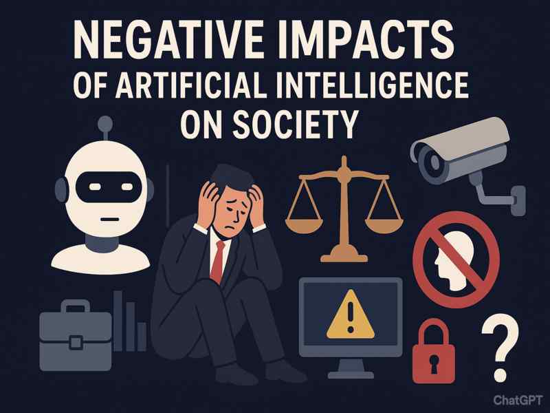 Negative Impacts of Artificial Intelligence on Society