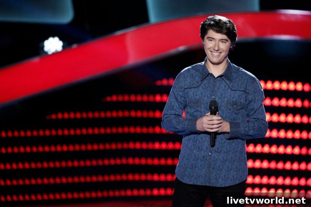 THE VOICE -- 'Blind Auditions' -- James Dupre (Photo by: Tyler Golden/NBC)