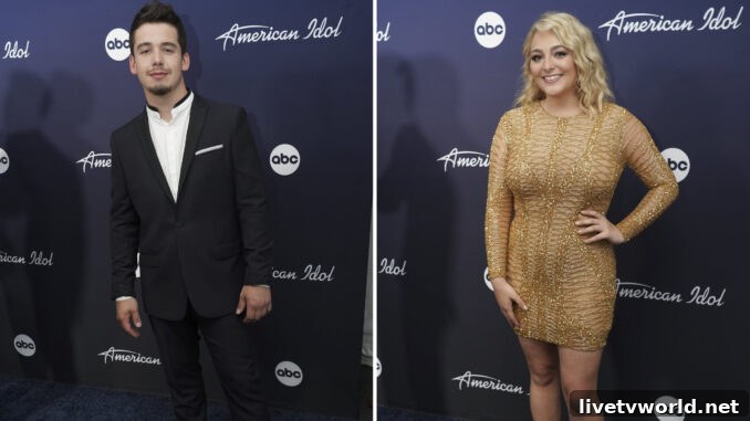 American Idol 2022 Finale Noah Thompson and HunterGirl