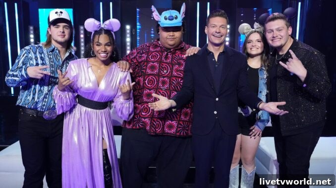 AMERICAN IDOL - 2023 COLIN STOUGH, WÉ ANI, IAM TONGI, MEGAN DANIELLE, ZACHARIAH SMITH