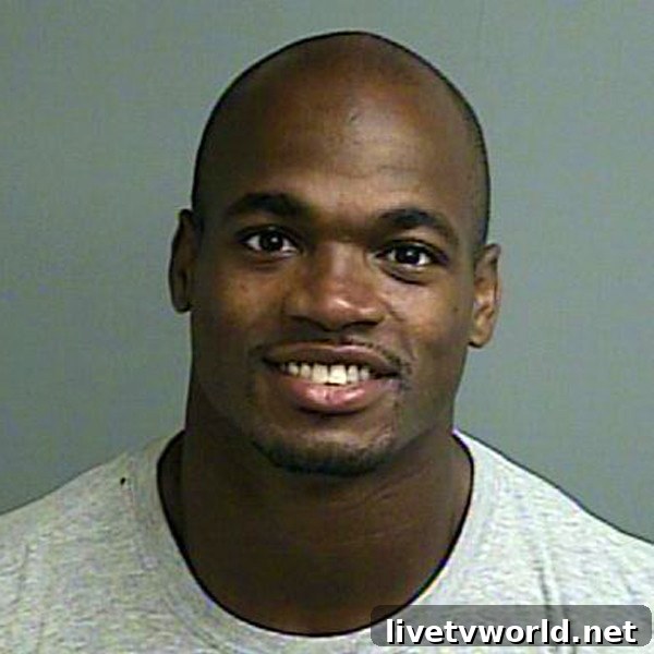 Adrian Peterson 2014 Mug Shot