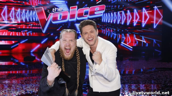 The Voice 24 Finale - Huntley, Niall Horan