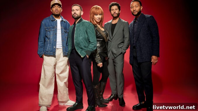 The Voice 25 Chance the Rapper, Dan+Shay, Reba McEntire, John Legend