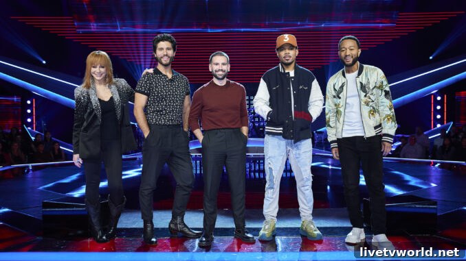The Voice 25 - Reba McEntire, Dan + Shay, Chance The Rapper, John Legend
