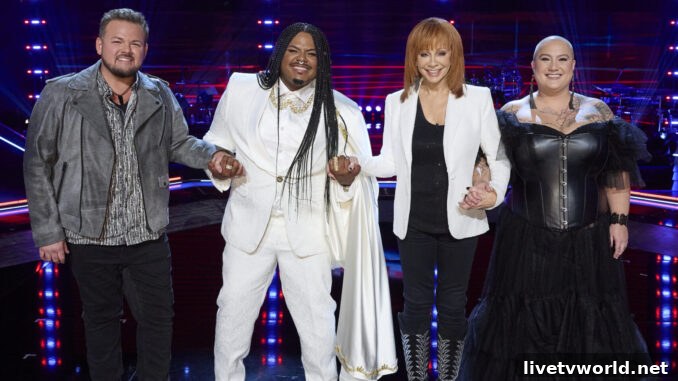 Josh Sanders, Asher HaVon, Reba McEntire, L. Rodgers - The Voice 25