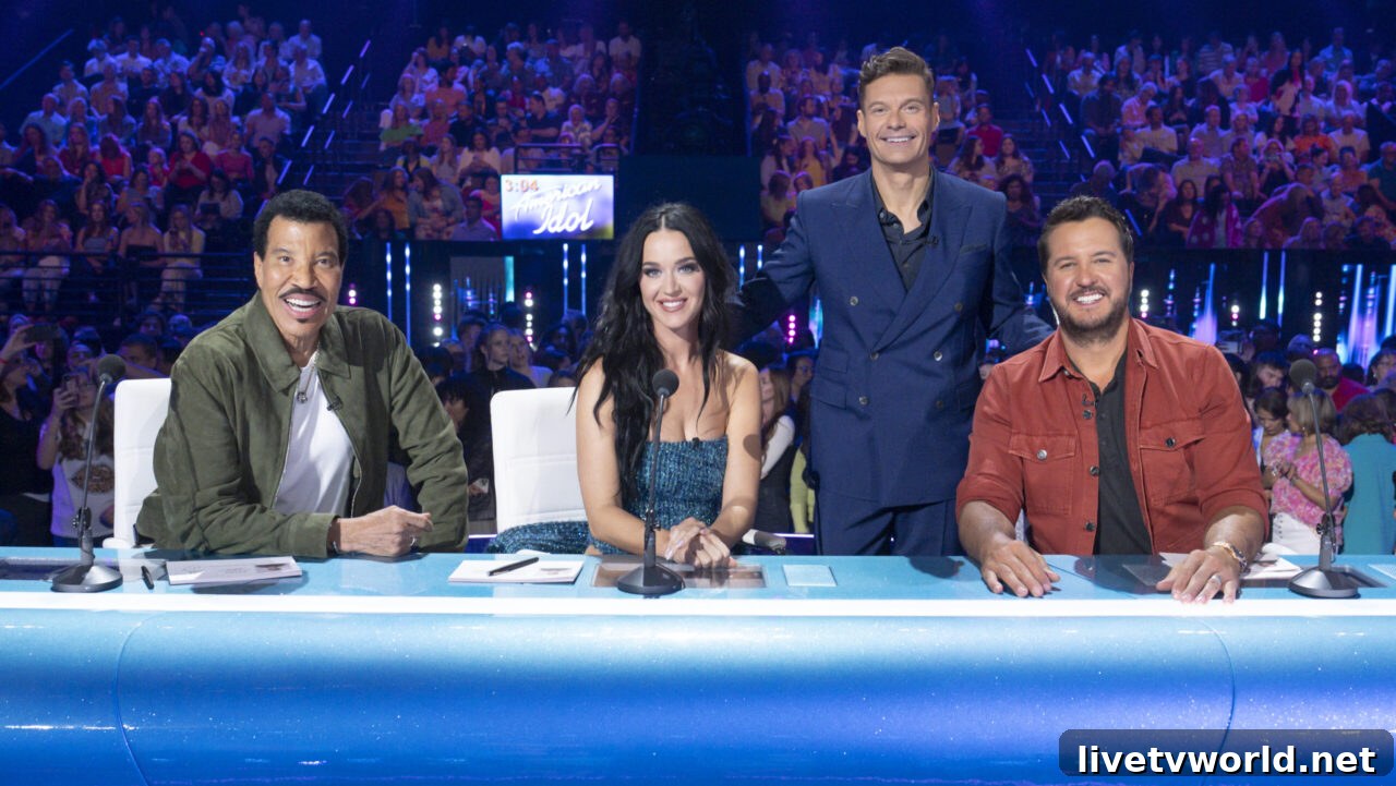 American Idol 2024 - LIONEL RICHIE, KATY PERRY, RYAN SEACREST, LUKE BRYAN