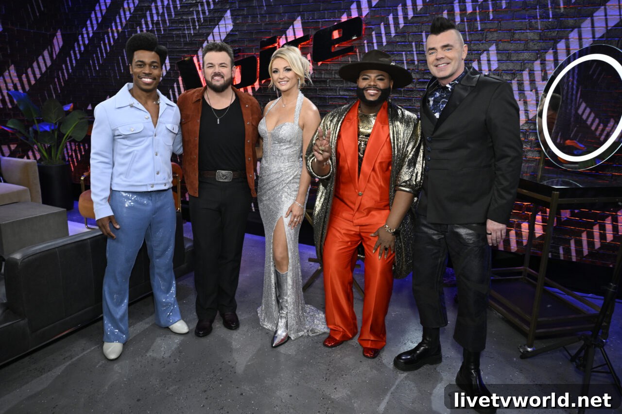 The Voice 25 - Nathan Chester, Josh Sanders, Karen Waldrup, Asher HaVon, Bryan Olesen 