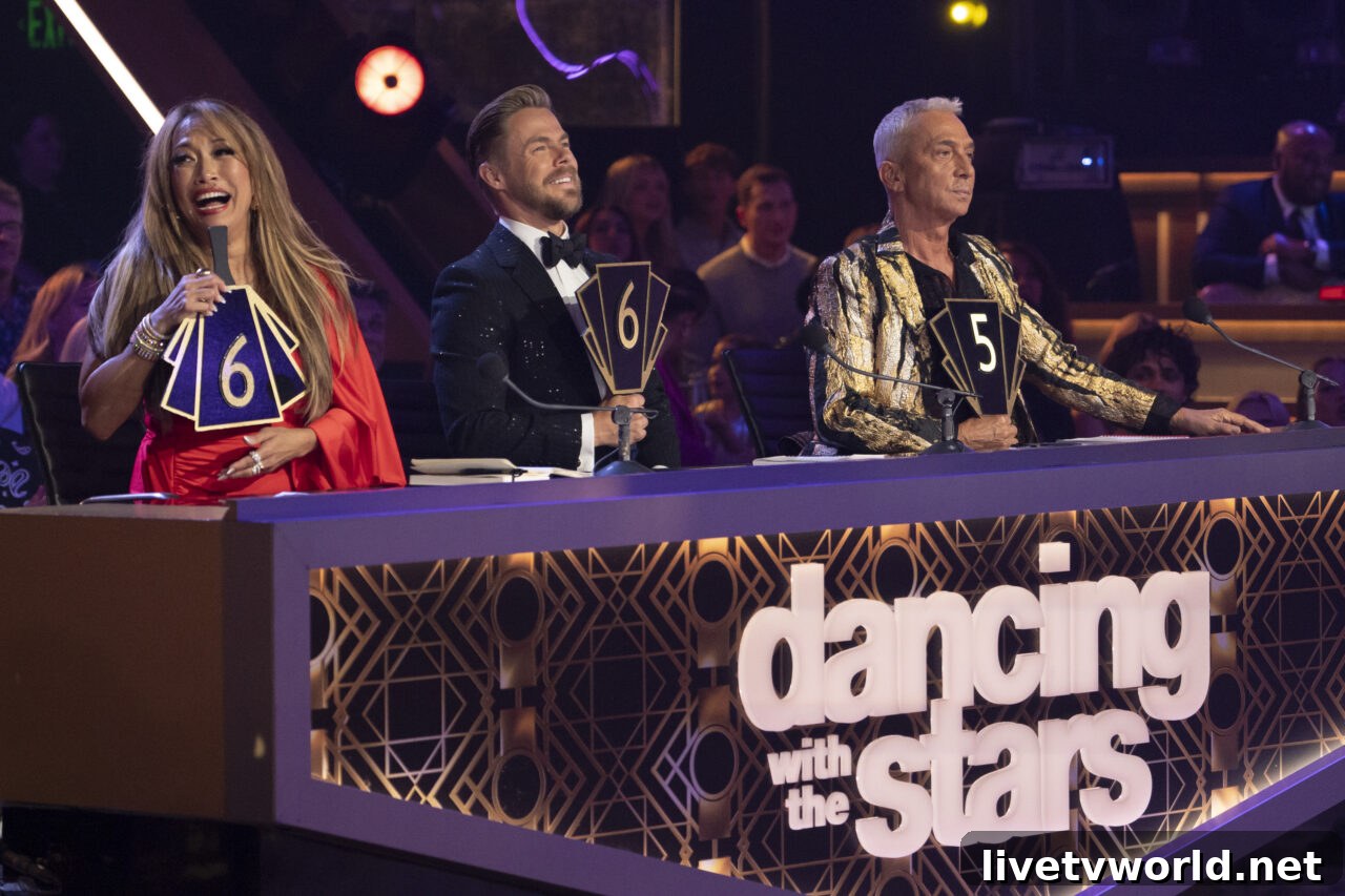 CARRIE ANN INABA, DEREK HOUGH, BRUNO TONIOLI - Dancing with the Stars 33