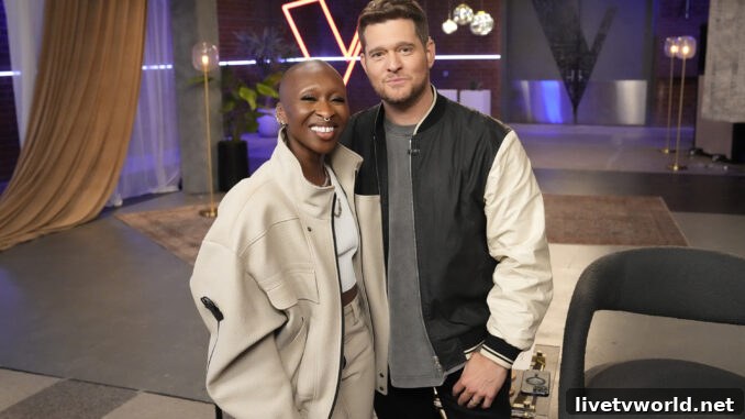Meet The Voice Season 27 Battle Round Celebrity Advisors 4 Cynthia Erivo, Michael Bublé - The Voice 27