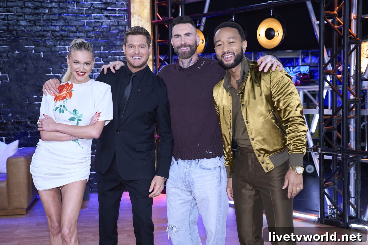  Kelsea Ballerini, Michael Bublé, Adam Levine, John Legend - The Voice 27